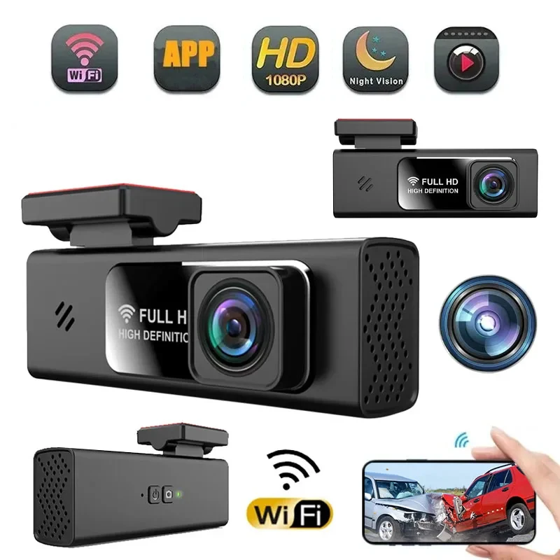 1080P Dash Cam Car DVR Camera Wireless WiFi App Dashcam Dash Camera Car Video Recorder Black Box