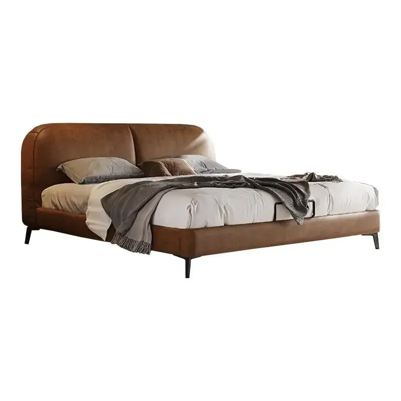 

French retro leather bed