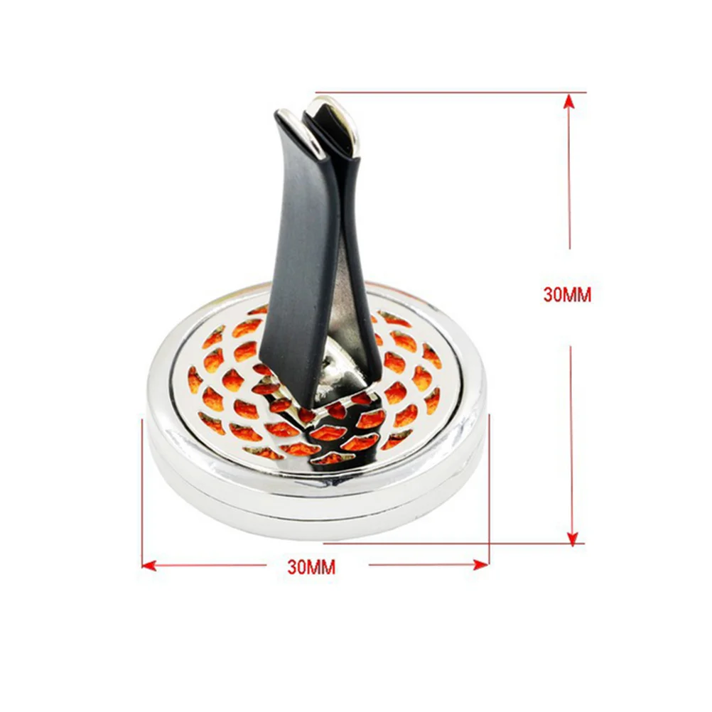 

10Pcs Car Perfume Diffuser Vent Clip Aromatherapy Essential Oil Fragrance Stylish Hollow Design Durable Stainless Steel Random