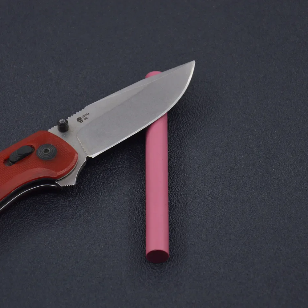 Ruby Corundum Sharpening Rods 100mm-Sintered Alumina-Cr Abrasive for 60+ HRC Tools | 2-12mm Diameters (Knives/Chisels/Surgical)