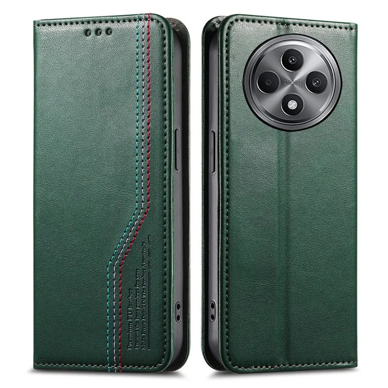 

Flip suture leather card Slot Wallet Cover For Oppo Reno12 Reno11 F 4G Reno10 Pro+ Pro wristband Fall prevention phone Case