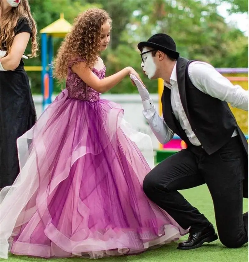 Robe de Rhen dentelle à manches longues pour enfants, robes de demoiselle d'honneur, Rhde promo, mariage, occasion formelle, princesse, enfants