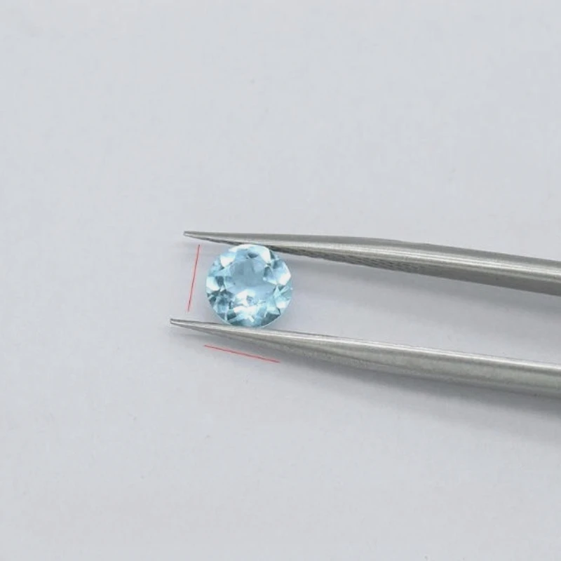 

Натуральный аквамарин круглой формы от 3 мм до 6 мм, свободный драгоценный камень