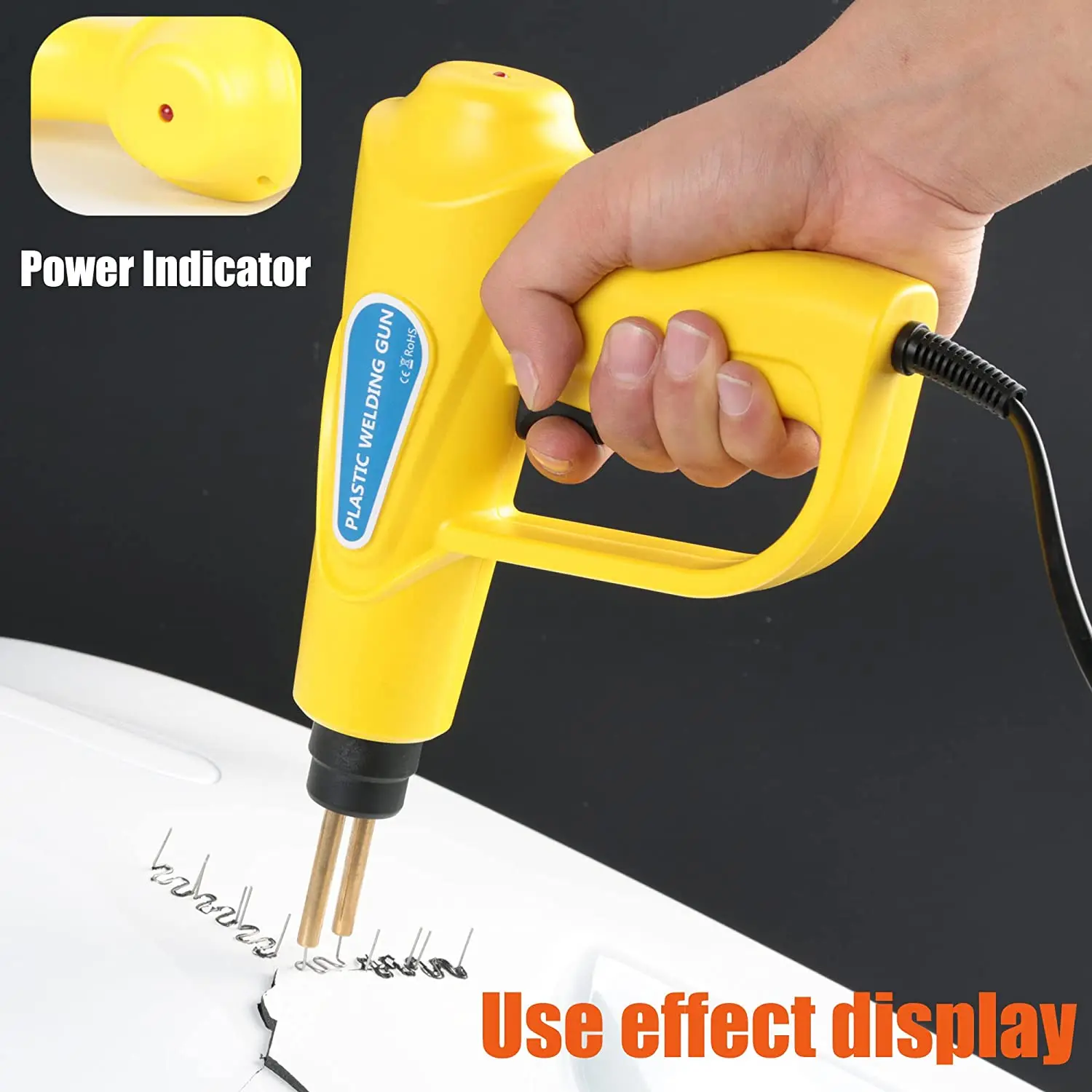 

Пистолет для сварки пластика 110В, ручной набор для ремонта автомобильных бамперов, инструменты для сварки пластика