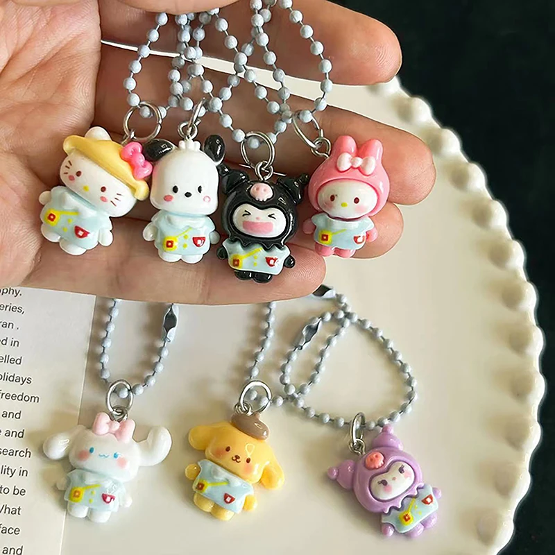 Niedliche kawaii Cartoon Schlüssel bund Kinder Tasche Anhänger Charms Paar Schlüssel ring Auto Schlüssel Zubehör Telefon Anhänger Mädchen Weihnachts geschenke