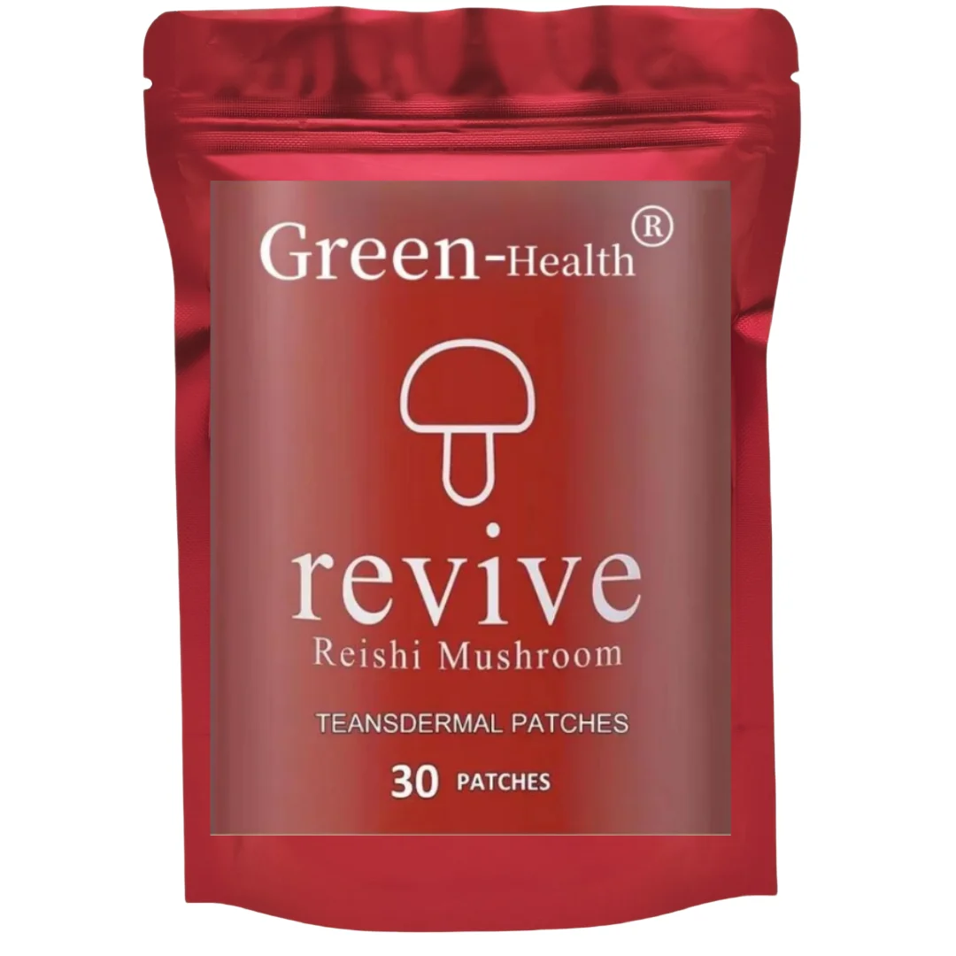 Parches transdermicos de setas Reishi Ganoderma Lucidum Mood Sleep Soporte inmunológico - 30 parches Suministro de un mes