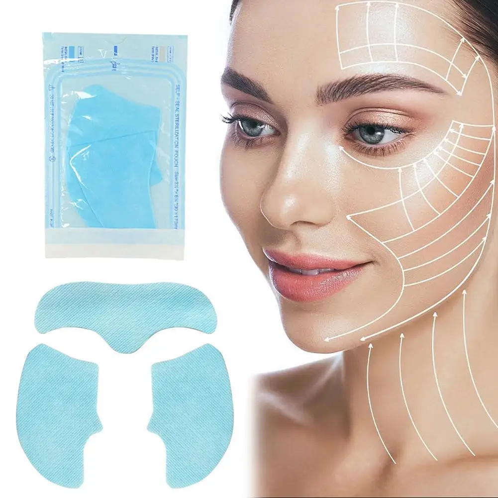 

3Pcs/set Nano Collagen Film Paper Soluble Facial Mask Cloth Soluble In Water Forehead Film Paper Cheek Collagen Film Cloth