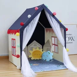 Children Tent Baby Princess Playhouse Super Large Room Crawling Indoor Outdoor Tent Castle Princess Living Game Home Decor Gift