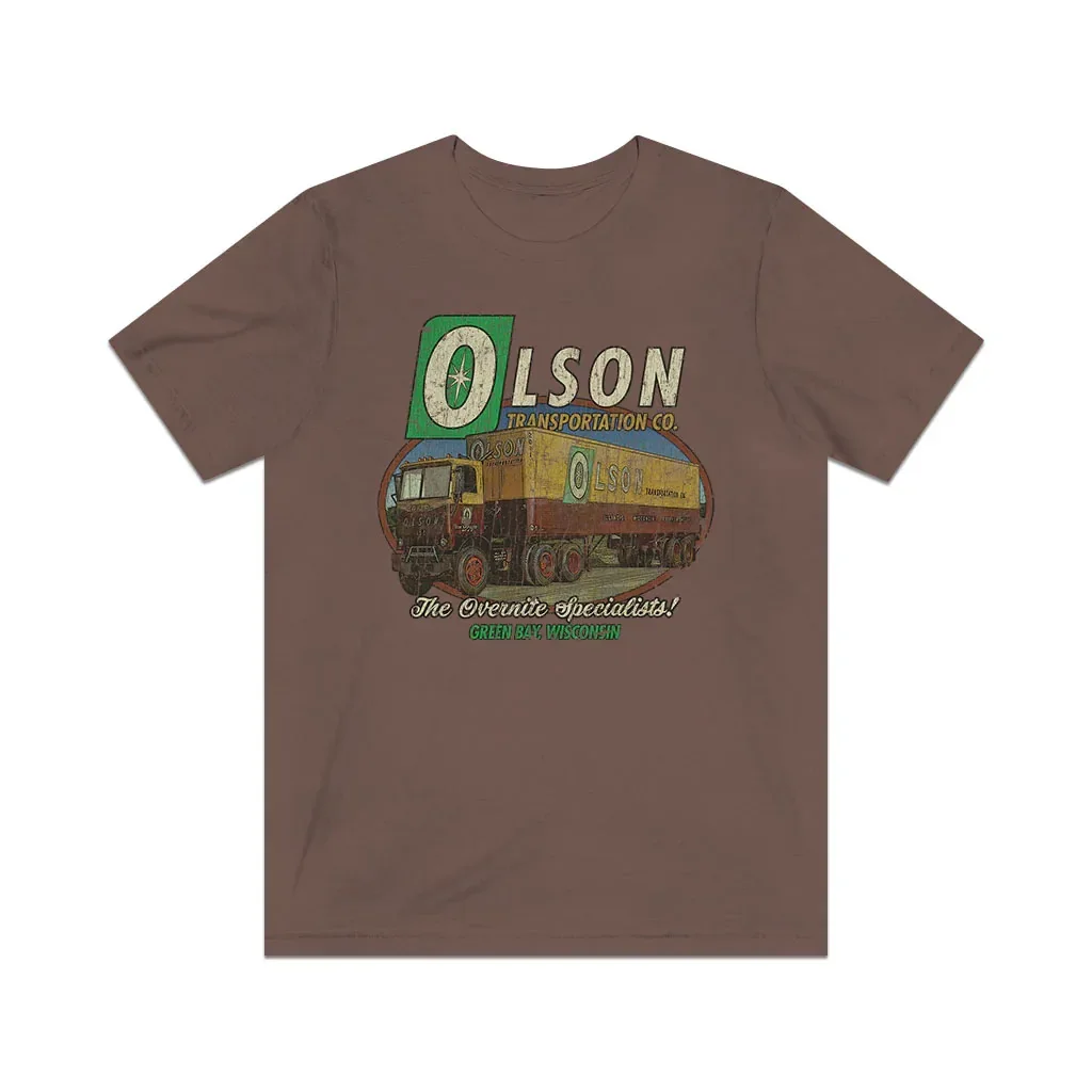 

Винтажная Мужская футболка Olson logistics Co., 1927