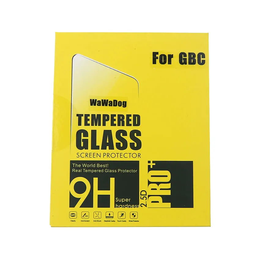 YuXi المضادة للخدش 9H الزجاج المقسى ل Gameboy مقدما اللون ل GB GBA SP GBC GBP وحدة واقي للشاشة حارس فيلم