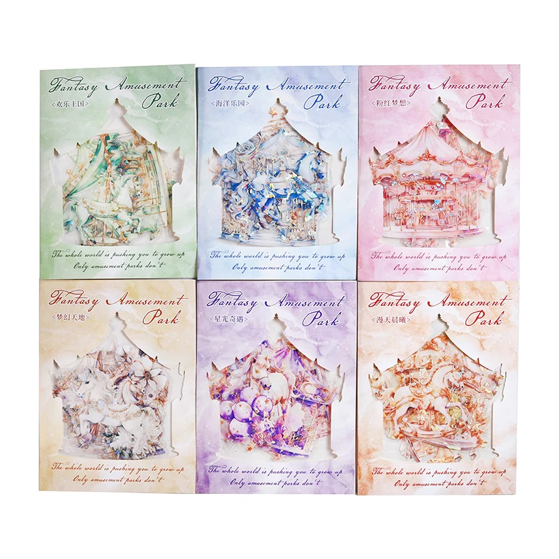 

12packs/LOT Dreamy Amusement Park series cute lovely retro decorative PET sticker