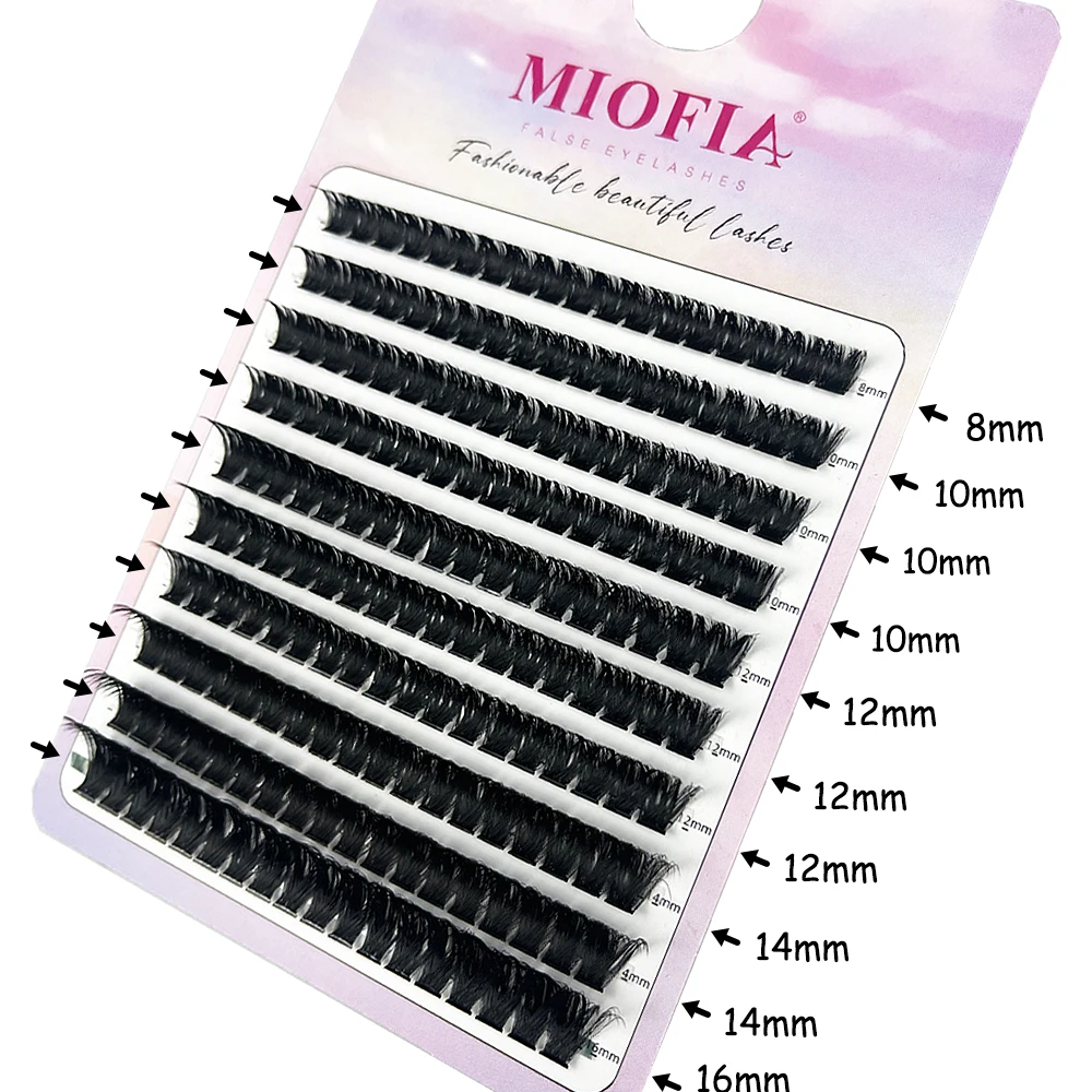 30/40/60/80D Mink False Eyelashes Individual Eyelash bunches DIY Natural Eyelash Extension 160/200 bundles Lashes Makeup Tools