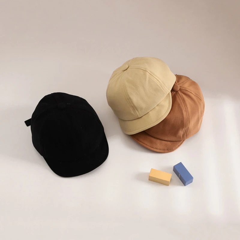 Baby Baseball Cap Soft Solid Color Outdoor Sports Hats Adjustable Kids Accessories Boy Girls Hat for 1 Months to 1 2 3 Years Old