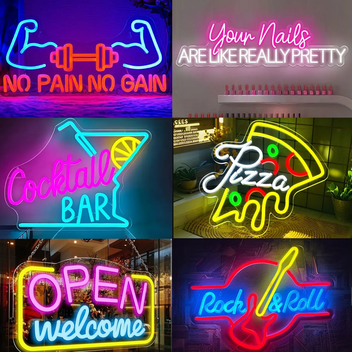 Custom Neon Sign Decor: Barber Shop, Bar, Café, Studio, Beauty Salon – Personalized Led 3D Acrylic Signs & Birthday LED Lights