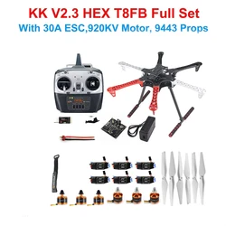 F550 6-Axis RC Hexacopter Drone Kit 2212 920KV CW CCW Brushless Motor LiteRadio4 ELRS TX 9443 PropsSimonk Firmware 30A ESC