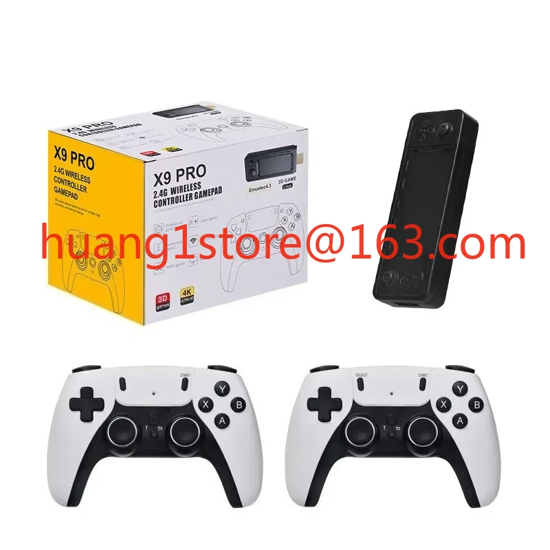 X9Pro retro 4k 3D Game Stick TV игровая консоль высокого разрешения 905X3 чип 64g 15000 + PS1 PSP SFC N64 двойной 2 контроллер 4g