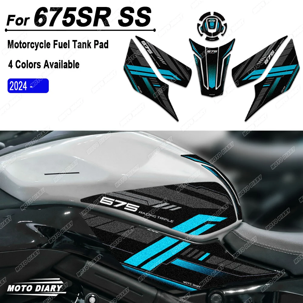 

For CFMOTO 675SR-R 675SS 675 SR 2024-2026 2025 Motorbike Tank Pad Sticker Motorcycle Fuel Tank Protection Decals