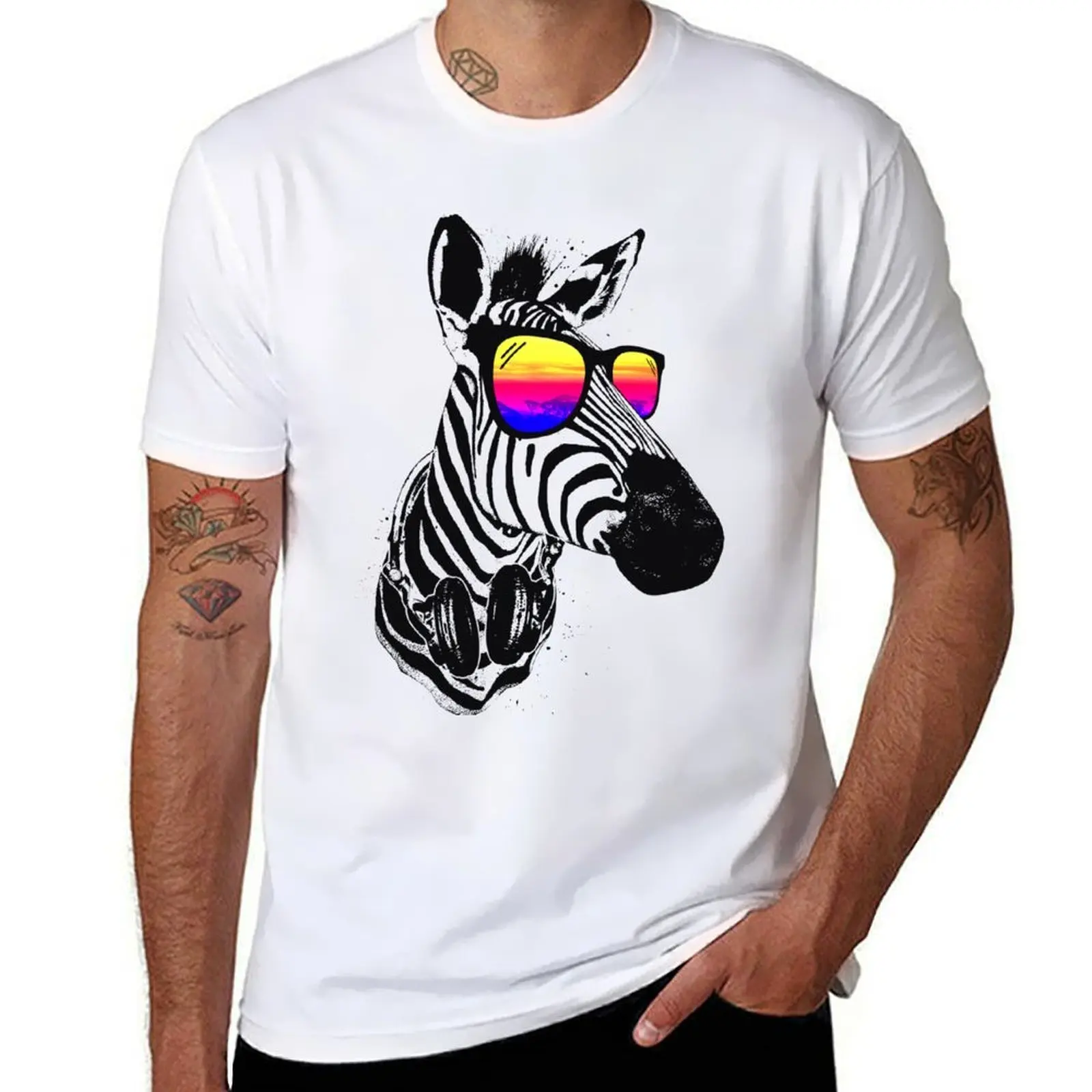 

Cool Zebra T-Shirt man t shirts high quality luxury brand t shirt man plain T-Shirt