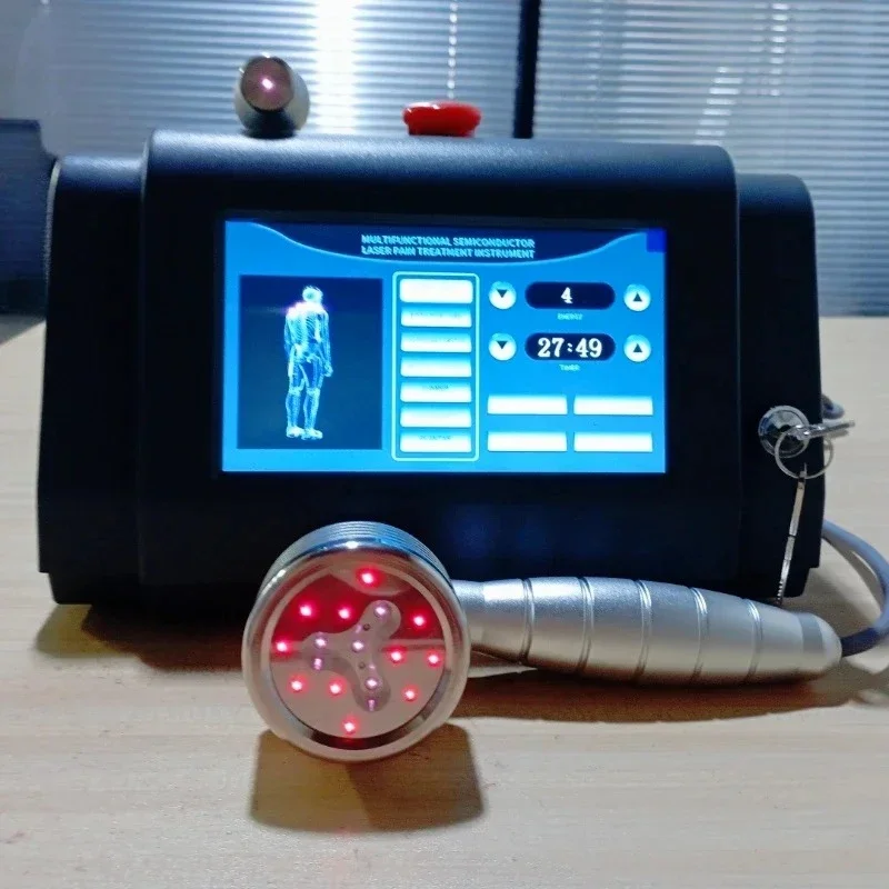 Máquina de terapia láser 650nm 808nm 2 longitudes de onda para dolor articular, alivio muscular, dispositivo PBMT portátil de neuropatía