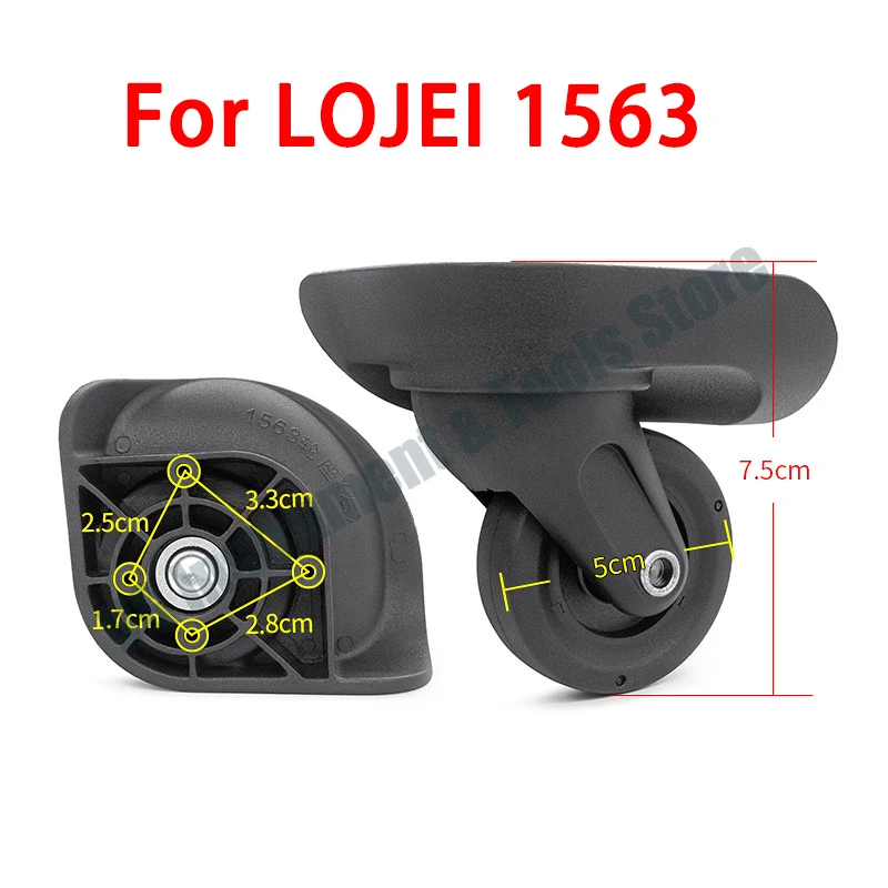 

Suitable for CROWN luggage wheel replacement suitcase accessories universal wheel 1563 wheel seat LOJEL travel suitcase wheel