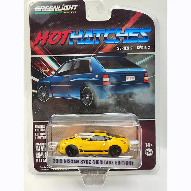 

GreenLight сплав 1:64 2019 Nissan 370Z Heritage Edition, модель спортивного автомобиля для взрослых, Классическая коллекция, дисплей, подарок для мальчика, игрушка
