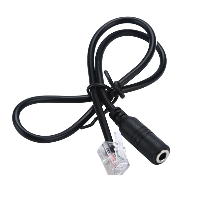 1PC Phone Adapter rj9 to 3.5 female Adapter Convertor Cable PC Computer Headset Telephone