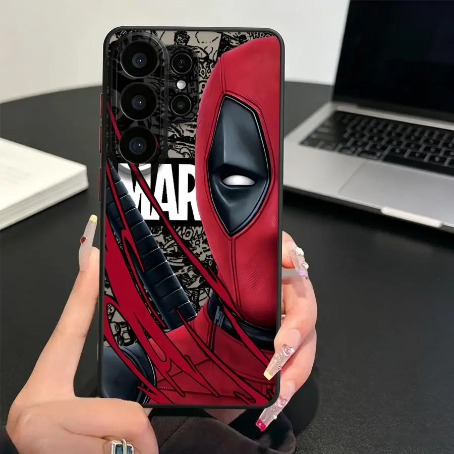 Funda Back Phone Cover Case for Samsung Galaxy S26 S20 FE S25 Ultra S22 Note 20 Ultra 10+ S24 Plus S21 S23 FE Deadpool Cool