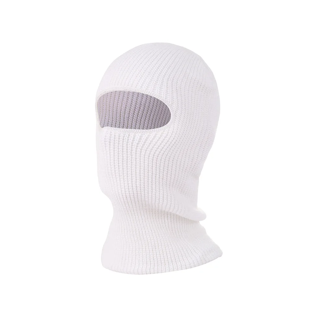 Winter One Hole Ski Hat Outdoor Windproof Over Knit Hat Acrylic Balaclava Ski Mask For Men Women