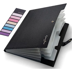 Erweiterbarer Dateiordner, 5 Taschen -Taschen für Dokument, tragbarer Papierorganisator für Schulbüromaterial, A4 -Größe 8 Hauptverkaufs University Pasta - №5