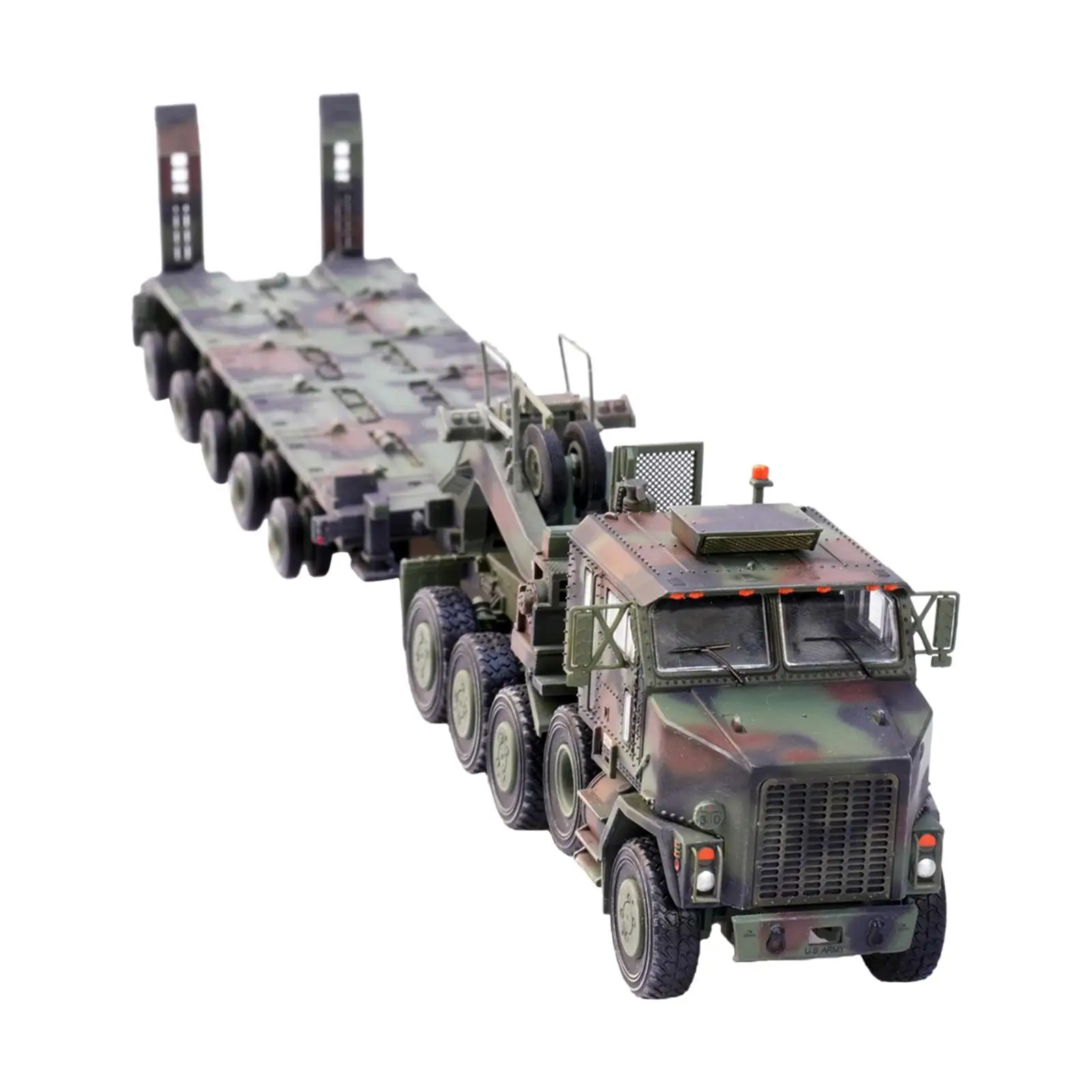 

1:72 Scale M1070 Heavy Equipment Transporter Tank Transporter Model Alloy Transport Vehicle Model for Adults Tabletop Decor Boy