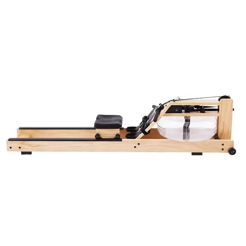 Household Indoor Water Rowing Machine Commercial Wooden Fitness Equipment for Home Gym Workout Exercise