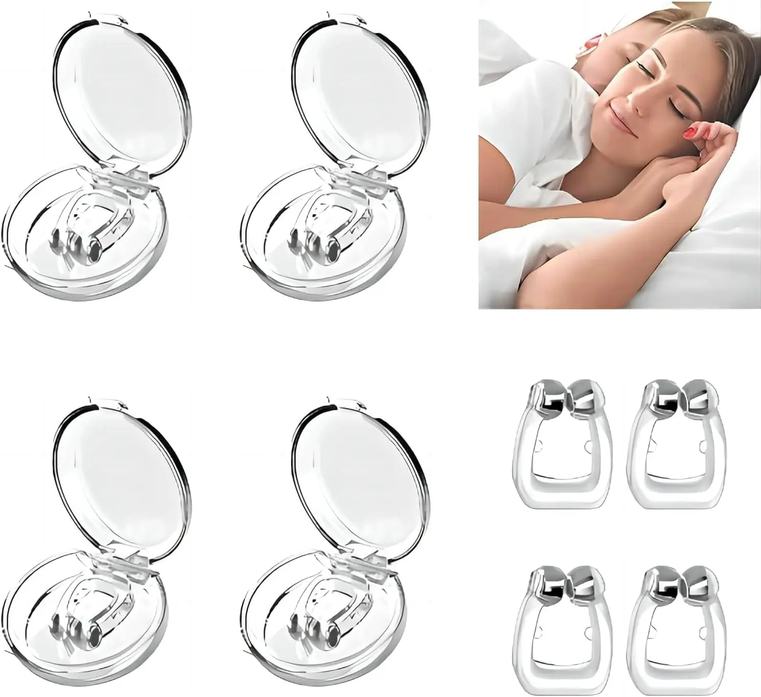 Anti-snoring correction, snoring prevention equipment, anti-snoring device for men and women, snoring elimination nasal clip