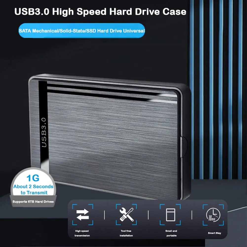 2.5-inch SSD Solid State Mechanical Serial Port SATA Toolless Micro Interface USB 3.0 External Mobile Hard Disk Case