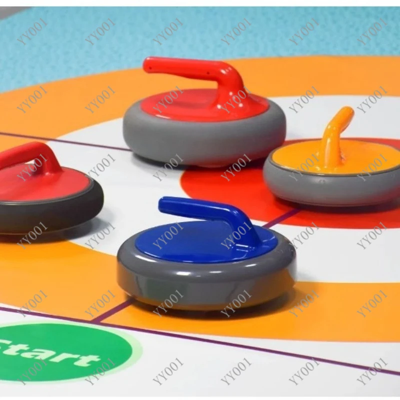 

Indoor Curling Board Game Fun Team Building Training Game Synthetic Ice Curling Set