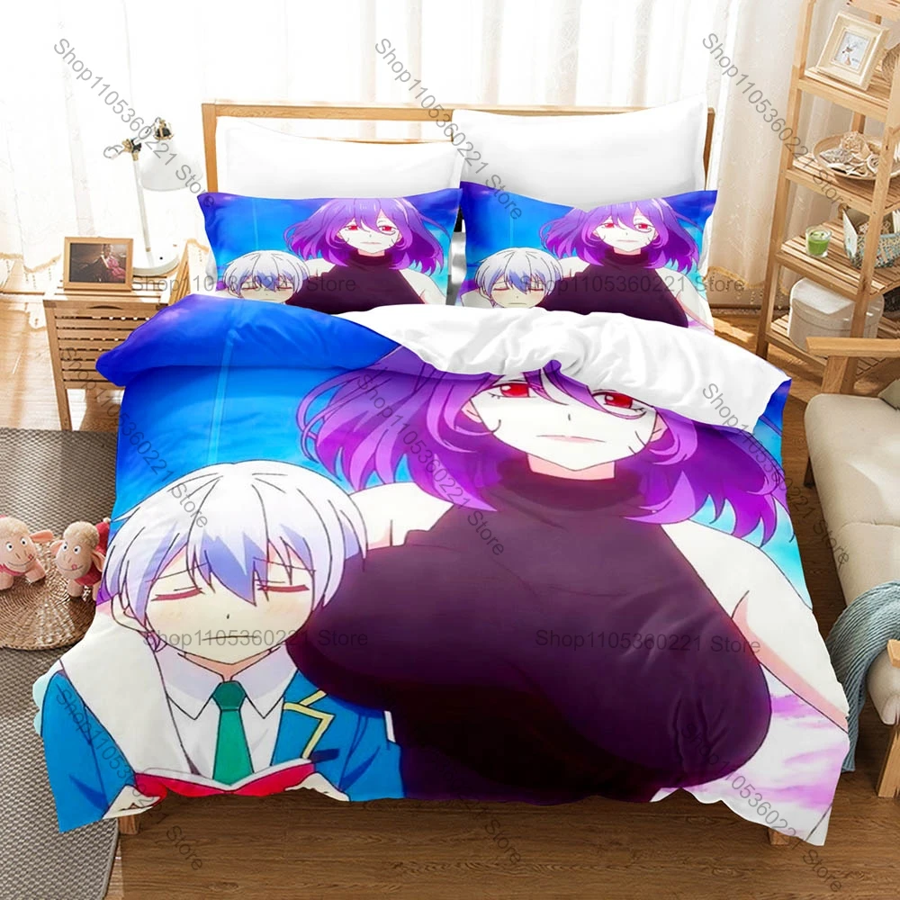 Fantasy Anime Bedding Set 3Pcs Vermeil in Gold Stylish Pattern Modern Bedroom Ornament