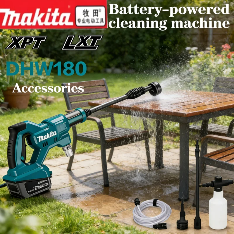 

Makita DHW180 18v cleaning machine lithium battery 18V car wash gun outdoor portable high-pressure water gun
