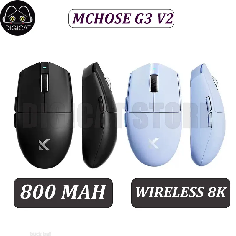 

Игровая мышь MCHOSE G3 V2, трехрежимная беспроводная мышь Paw3311, датчик, легкая эргономичная беспроводная мышь для киберспорта, аксессуары для ПК, геймеров