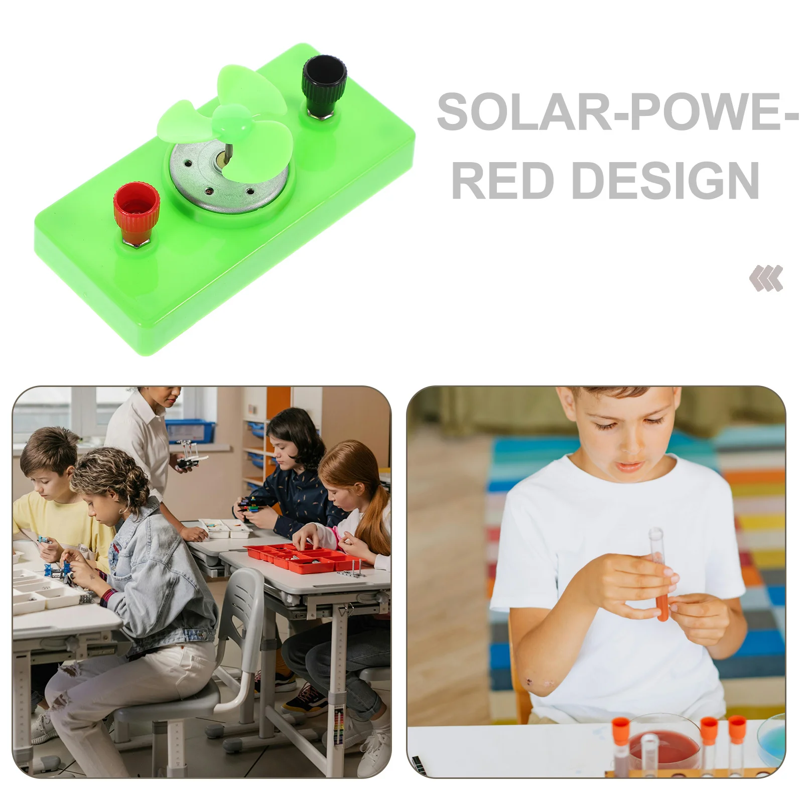 1 conjunto de haste de motor silencioso movido a energia solar, ajuda educacional de ensino de ciências, kit experimental de ciências diy, brinquedo de motor mudo solar