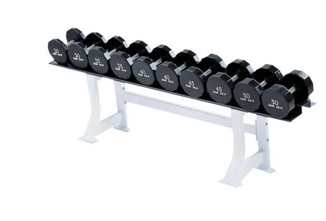 Iron Dumbbell Rack, Single Tier Multi-Function, Commercial Gym Equipment, Safety and Durable, Weight Storage Stand
