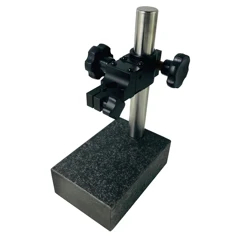 SYLMOS Natural Granite Dial Gage Stand, with fine adjustment, Dial Indicator Comparator Base,Height gauge stand,150*100*40mm