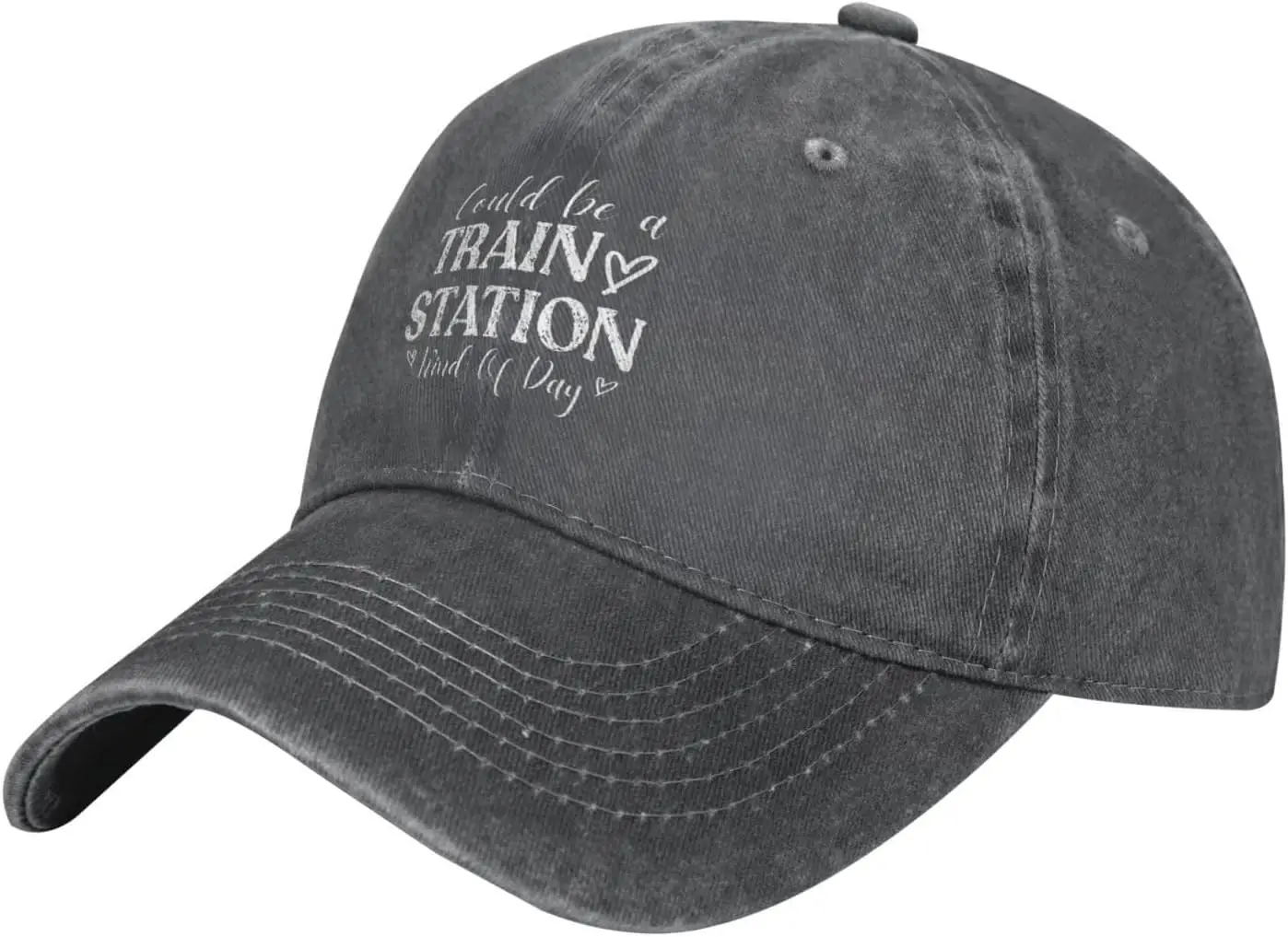 Could Be A Train Station Kinda Day Hat Adjustable Funny Fashion Casquette for Men Women