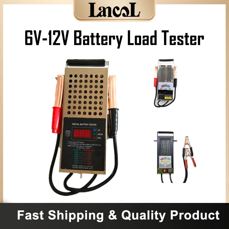 LANCOL BT-05 Tester motocyklowy Tester akumulatora samochodowego Tester obciążenia alternatora sprawdź wykrywacz diagnostyczny