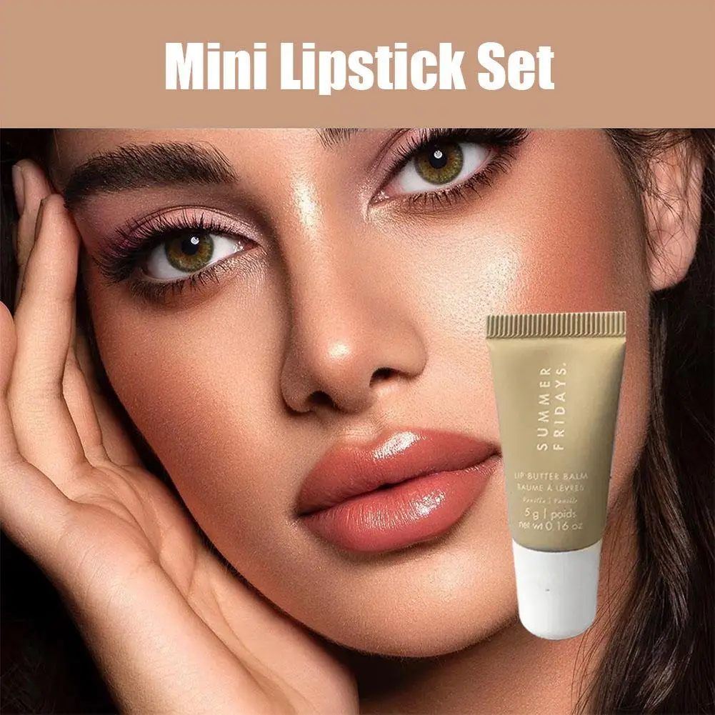 Mini Lippenbalsem Set Hydraterende Vanille Beige Bruine Suiker Hydraterende Make-up Snel Schip Gift Kit Gladmakende Liplijnen Lipverzorging