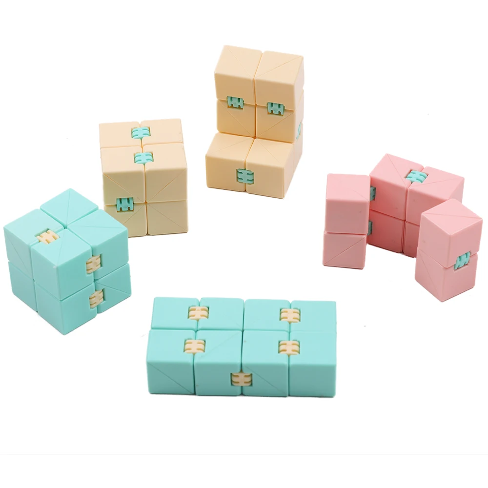 Nuevos juguetes Fidget Descompresión Finger Puzzle Cube Infinity Cube Stress Relief Toy Antiestrés Juguete duradero para niños adultos