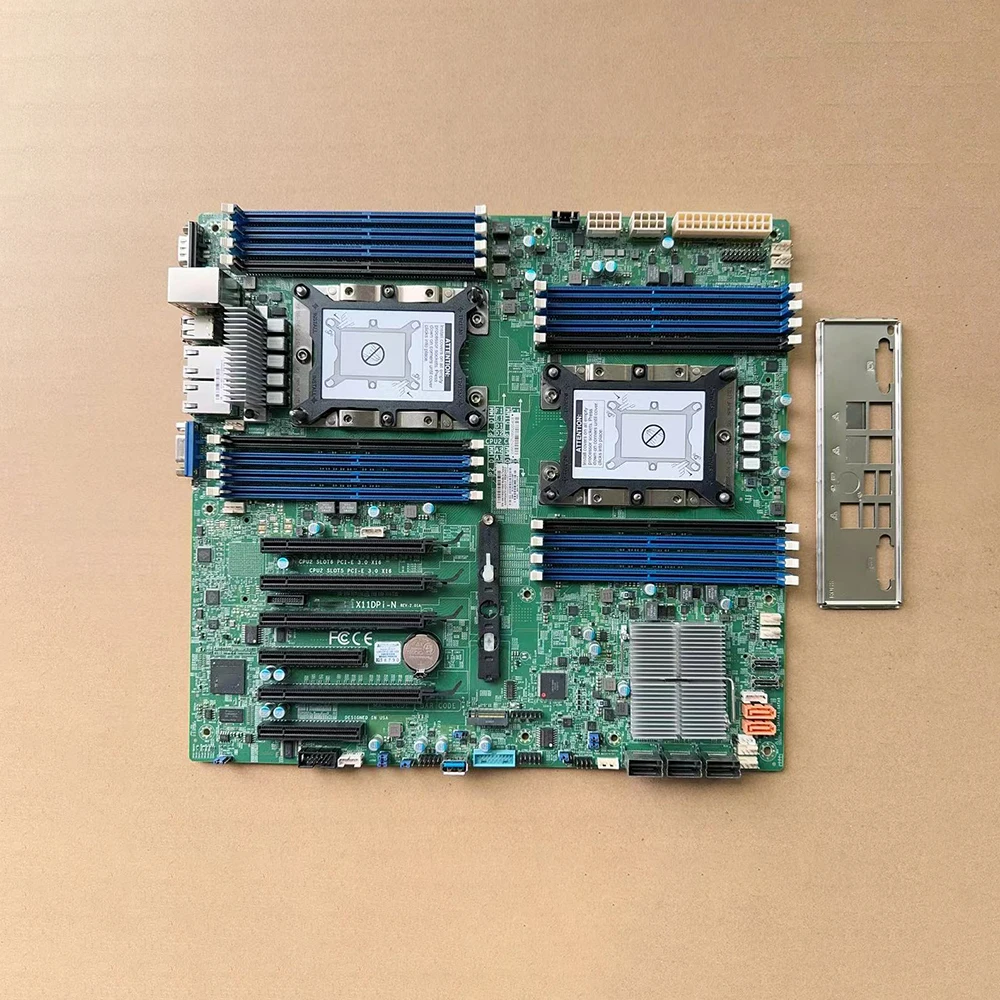 

Server Motherboard Dual-Cannel LGA-3647 DDR4 2 PCI-E 3.0 NVMe x4 Internal Ports X11DPi-N