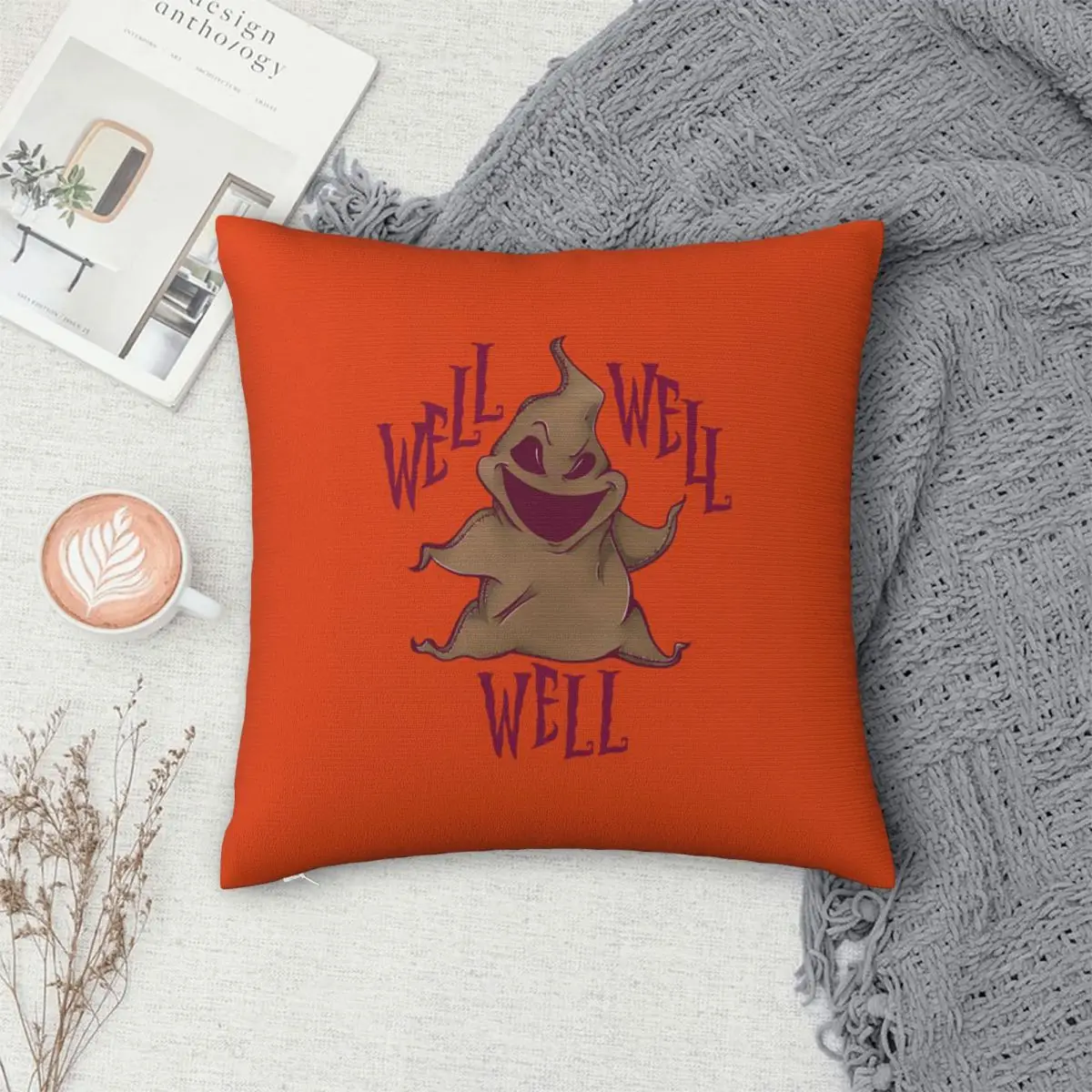 

Oogie Boogie Square Pillowcase Cushion Cover Pillow Case Throw Pillow Cover for Home Bedroom Car