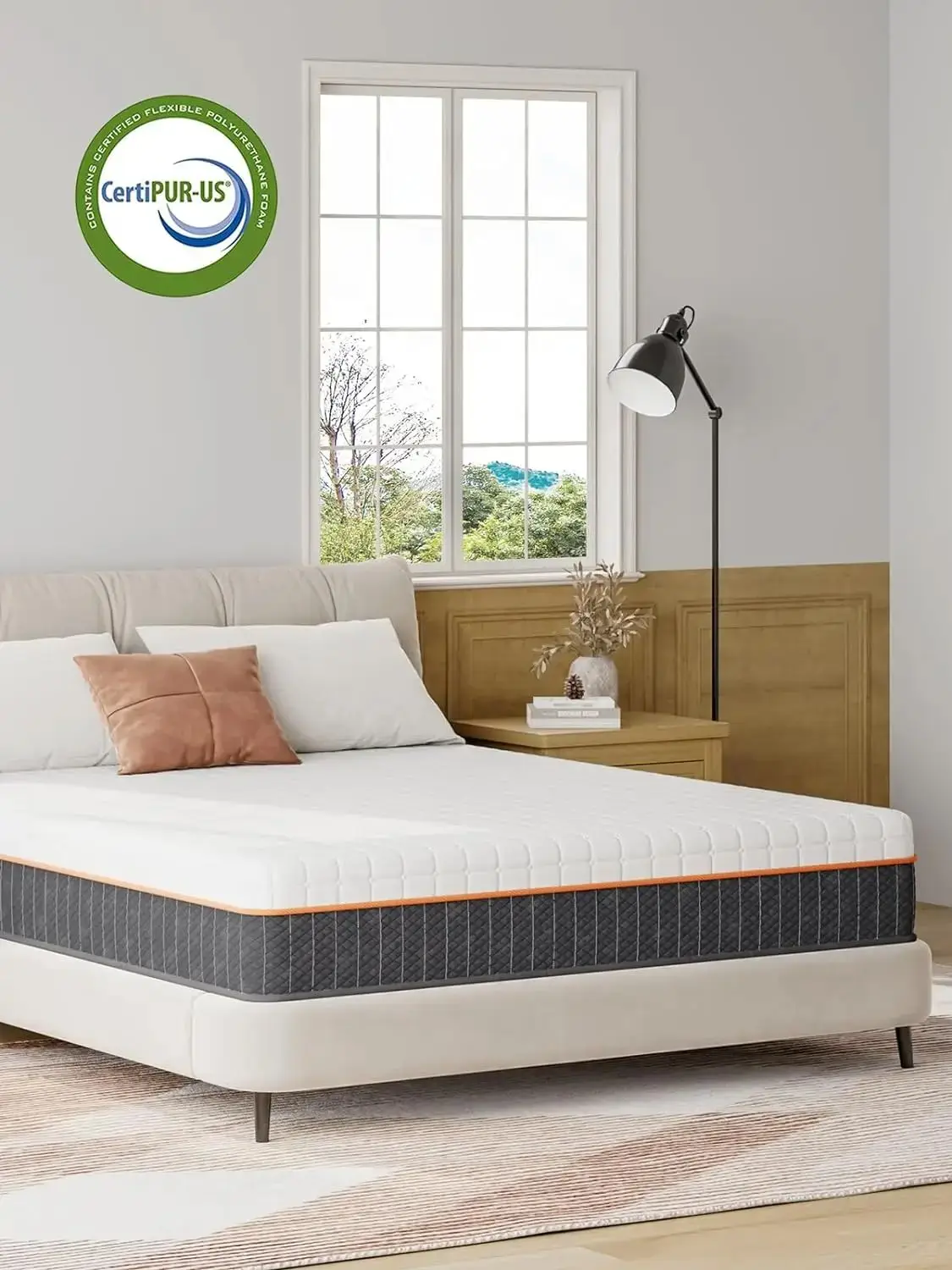 Memory Foam Matras, Ademend Matras voor Koele Slaap & Drukverlichting - Medium Matras CertiPUR-US Gecertificeerd - afbeelding 2