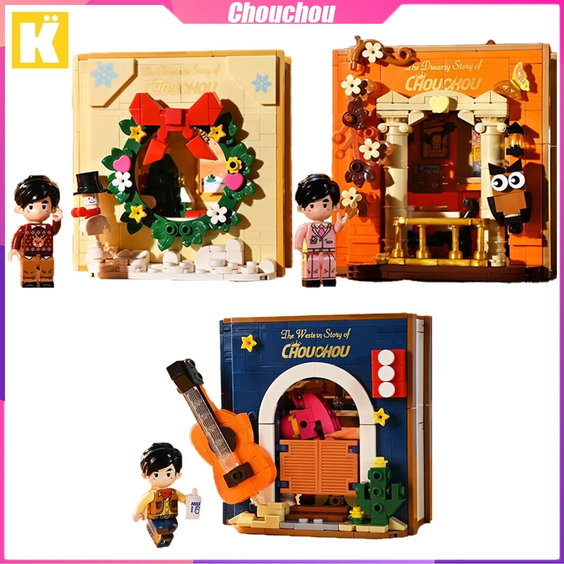 Keeppley Jay Chou Building Blocks Pop Up Book Desktop Decoration Puzzle Assembling Model Toys Birthday Gifts for Boys and Girls