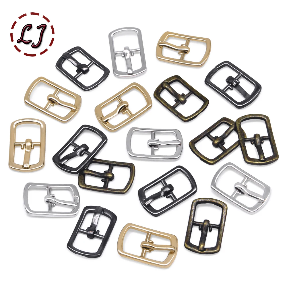 New 30pcs 8mm Silver Gold Bronze Small Metal Pin Buckles For Shoes Belt Garment Accessories Doll DIY Crafts Handmade Sewing