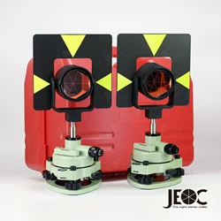 JEOC Professional Traverse Prism Kit with Dual GPR1+GPH1 Prism Sets for Leica Total Station Surveying